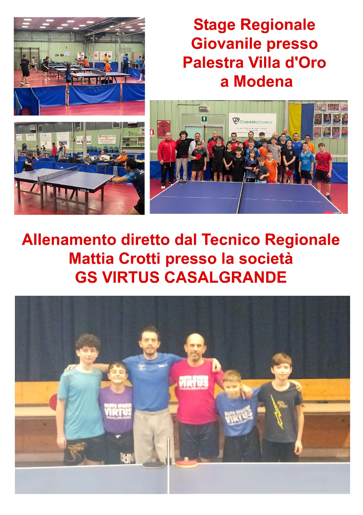 STAGE ALLENAMENTO CRFITET