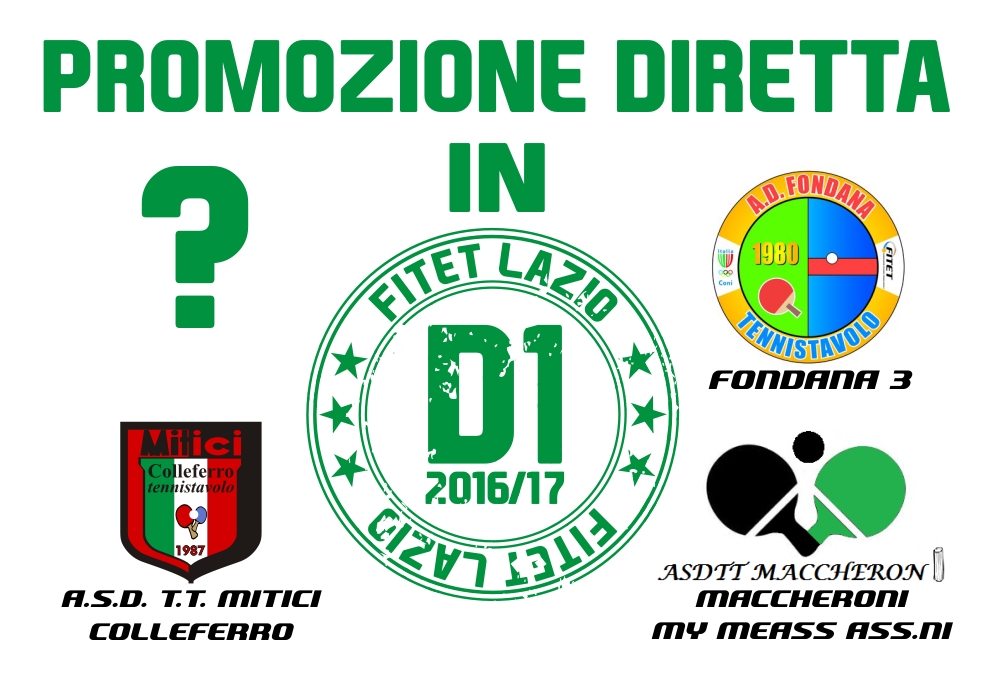 Dalla D2 allaD1 2016